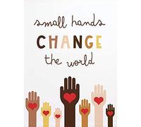 Eeypy Change The World Diversity Wall Art Kids Wall Print Classroom Decor Motivational Inclusive Art Teacher Gift Metal Tin Sign Poster Wall Plaque 12x16 Inch