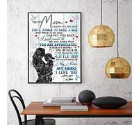 Eeypy Mom I Love You Poster To My Mom Poster Gift For Mom Mom Poster Mother's Day Poster Mother And Son Poster Metal Tin Signs Plaque Art Wall Decor Gift 8x12 Inch