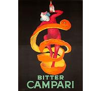 Eeypy Retro Vintage Vintage Campari Bitter Retro Vintage Decor Metal Tin Sign Vintage Metal Signs Tin Plaques Wall for Garage Man Cave Cafee Bar Pub Club Home Decoration 8x12 Inch
