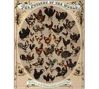 Eeypy The Poultry of The World Breeds Tin Sign Metal Sign of Fowl Chicken Bird Wall Art Poster Metal Plaques