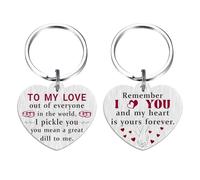 EEYU to My Love Gifts for Her Him - Husband Wife Boyfriend Girlfriend Birthday Anniversary Wedding Christmas Keyring, I Love You Gifts for Couple