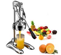 EEYZD Commercial Manual Citrus Juicer Stainless Hand Press Fruit Squeezer Lemon Crusher Pomegranate Smasher Machine Muddler for Commercial Home Restaurant Use,Electroplating