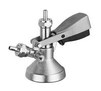 EEYZD Keg Beer Coupler Tap, Beer Barrel Coupler G5/8 G Type Stainless Steel Beer Keg Tap Distributor Coupler Keg Coupler with Relief Valve Brewing Accessory,G Type