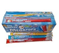 Eezy Freezy Megapops Freezable Ice Poles/Pops - 27 x 150ml Box | Assorted Flavours: Blue Raspberry, Berry Blast, and Tropical Punch | Suitable for Vegan, Vegetarian & Kosher