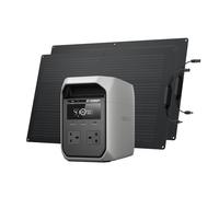 EF ECOFLOW DELTA 3 Classic Portable Power Station with 2*100W Flexible Solar Panels, 1024Wh LiFePO4 Battery, 1800W AC Output (3600W Surge), 100W USB-C, 1-Hour Fast Charge, Solar Generator for Camping