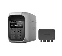 EF ECOFLOW DELTA 3 Max Plus Portable Power Station, 2048Wh, Expandable Capacity Up to 10kWh, LiFePO4, 3000W AC Output, 0-80% Fast Charge in 47 min, 10ms UPS Backup, Solar Generator for Home, Camping