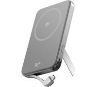 EF ECOFLOW Magnetic Power Bank 5000mAh, Wireless Portable Charger, 30W Fast Charging Battery Pack with USB-C Cable, Mag safe-Compatible For iPhone 16/15/14/13/12 Series (Silver)