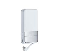 EF ECOFLOW Magnetic Power Bank 5000mAh, Wireless Portable Charger, 30W Fast Charging Battery Pack with USB-C Cable, Magnetic-Compatible For iPhone 16/15/14/13/12 Series (Blue)