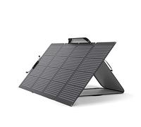 EF ECOFLOW NextGen 220W Portable Solar Panel, Bifacial Design Up to 25% Conversion Efficiency N-Type Solar Cell, with Adjustable Kickstand, IP68 Waterproof, Foldable for Camping/Home Backup