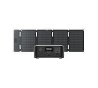 EF ECOFLOW River 3 (10 ms UPS) Portable Power Station with 45W Solar Panel