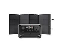 EF EcoFlow RIVER 3 Plus Portable Power Station, 286Wh with 160W Solar Panel | LFP Battery, 1200W Output, 16 Hr Runtime for <100W Devices, Expandable to 858Wh, <10 ms UPS, Solar Generator for Camping & RV