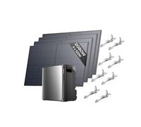 EF EcoFlow STREAM Ultra X 3.84 kWh Solar Kit Battery 4 x 520W Solar Panels with 4 Flat Roof Brackets, 2300W Dual AC Ports, Built-in Inverter, LFP 6000 Cycles Battery, AI Control