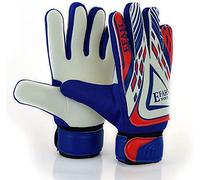 EFAH SPORTS Football Goalkeeper Gloves For Boys kids children adult Soccer Goalie Gloves with Super Grip Palms (Blue/White, Size 2 suitable for 4 to 5 year old, Ambidextrous)