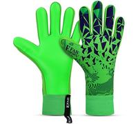 EFAH SPORTS Football Goalkeeper Gloves For Boys kids Children Youth Adult Professional Soccer Goalie Training Glove with Strong Grip Protection Palms (Green, Size 3 suitable for 5 to 6 year old)