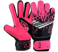 EFAH SPORTS Football Goalkeeper Gloves For Boys kids Children Youth Soccer Goalie Glove with Super Grip Palms (Pink, Size 4 suitable for 6 to 9 years old)