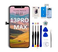 EFaith for iPhone 13 Pro Max Screen Replacement, 6.7 Inch LCD 3D Touch Face ID TrueTone FHD Screen Digitizer with Repair Kits for A2484, A2641, A2644, A2645, A2643