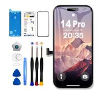 EFaith for iPhone 14 Pro LCD 6.1" Screen Replacement, 3D Touch Face ID True Tone FHD Screen Digitizer with Repair Kits for A2650, A2889, A2890, A2891, A2892