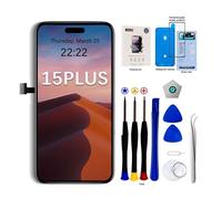 EFaith - LCD Screen for iPhone 15Plus 6.7" Replacement, 3D Touch Face ID TrueTone FHD Screen Digitizer with Repair Kits for A2847 A3093 A3096 A3094