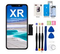 EFAITHFIX for iPhone XR LCD Screen Replacement 6.1 Inch Frame Assembly Display and 3D Touch Screen Digitizer with Repair Tools Kit for A1984/A2105/A2106/A2108 with Waterproof Adhesive Tempered Glass