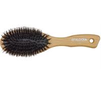 Efalock Pneumatic Brush ERGO FIT 10-Row Oval Without Ball Tips Light Wood