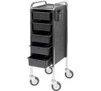 Efalock-Professional Hairdressing-supplies Work-TrolleysWork trolley Piccolo 84/5 Large castors Black