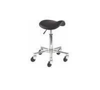 Efalock Rolling Stool CLICTEC® CLASSIC COMFY SADDLE Faux Leather Rodeo Seat