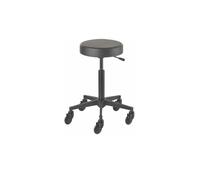 Efalock Clictec Rolling Stool Round Seat Black Medium