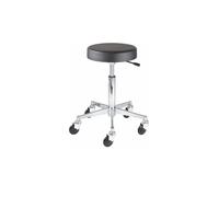 Efalock Clictec Rolling Stool Round Seat Silver Medium