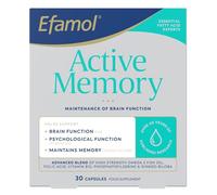 Efamol Active Memory | Omega 3 & Ginkgo Biloba Brain Capsules | 30