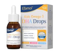 Efamol Kids Omega 3 DHA Drops | Omega 3 for Kids | Brain Supplement to Support Normal Brain Function | DHA Omega 3 Kids | Lemon Flavour Sugar Free Omega 3 Liquid | Tasteless Fish Oil Kids | 6 Months+