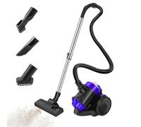 EFAN Bagless Cylinder Vacuum Cleaner, 1000W Strong Suction Power, 1.5L Dust Capacity, HEPA Filter System, Suitable For Hard Floors and Carpets, Blue