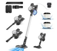 EFAN Cordless Vacuum Cleaner, 6 in 1 Upright Stick Vacuum Cleaners for Home, Ultra Lightweight 22V Powerful MultiUse Cordless Vacuum Cleaner, 2000mAh Batteries 30 Mintes Runtime, HEPA Filtration