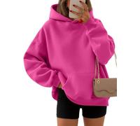 EFAN Womens Hoodies Oversized Sweatshirts Pullover Fleece Sweaters Long Sleeve Winter Fall Outfits Fashion Y2k Clothes, Hotpink, S