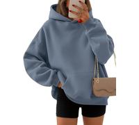 EFAN Womens Hoodies Oversized Sweatshirts Pullover Fleece Sweaters Long Sleeve With Pockets Winter Fall Outfits Y2k Clothes, Greyblue, S