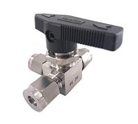 EFARMA Pushfit Ball Valve,1pcs 3 6 8 10 Mm 3/8" Hard Tube Stainless Steel Tee Ball Valve,Material of Horizontal Three-Way Ferrule Ball Valve (Size:10mm) (Size : 3/8") (Size : 10mm) (Size : 6mm)