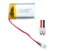 EFASO 3.7V 400mAh 702030 Lipo Rechargeable Lithium Polymer Ion Battery with JST Connector 2.0-2P Plug