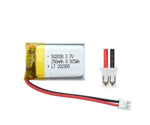 efaso 502030 3.7 Volt Battery for Bosch Intuvia BUI255 Display 250 mAh LIPO Dimensions: L 30 mm W 20 mm D 5 mm JST PH2.0 Plug Protection Board