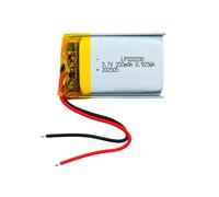 efaso 502030 Battery 3.7 V 250 mAh without Plug Dimensions L 30 W 20 T 5 mm Compatible with Bosch Intuvia BUI255 Display