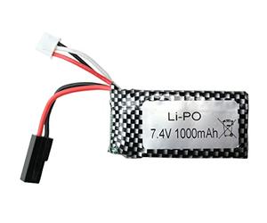 EFASO Battery Pack 7.4 V 1000 mAh Li-Po with 5600 Plug Suitable for XLH 9130 9136 9137