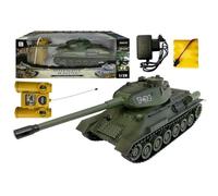 efaso Remote Controlled Tank T-34 99815-2.4 GHz Remote Controlled with Shooting Function (Simulation) / Infrared Combat System / Rotating Tower with Sound and Light 1:28