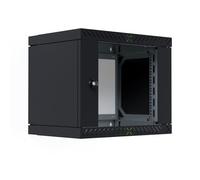 EFB 19 Inch X-Rack Wall Housing with Glass Door 400-600 mm 9HE Black