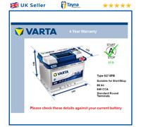 EFB Car Battery fits FORD KA ECOSPORT FIESTA KUGA KA+ PUMA 1993 on Stop Start