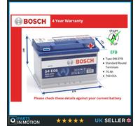 096 EFB Car Battery fits NISSAN NP300 2.3D 15 to 19 Stop Start Bosch