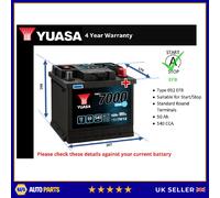 EFB Battery fits CUPRA BORN 2021 on Stop Start Yuasa 012 EFB 540A 50Ah Quality