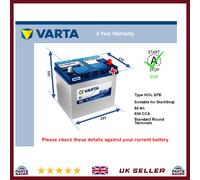 EFB Battery fits LEXUS ES250 ES300 2.5 3.0 89 to 97 Stop Start Varta 005L EFB
