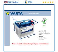 EFB Battery fits MAZDA 6 2.2D 18 to 20 Stop Start Varta 068 EFB 760A 72Ah New