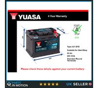 EFB Battery fits JAGUAR XJ12 XJ6 XJ SOVEREIGN Stop Start Yuasa 027 EFB