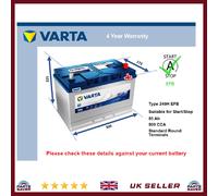 EFB Car Battery fits HYUNDAI SANTA FE Mk1, Mk2 2.0D 01 to 12 Stop Start Varta