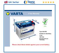 EFB Battery fits MAZDA 6 2.2D 18 to 20 Stop Start Varta 068 EFB 760A 72Ah New