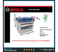 EFB Battery fits NISSAN MICRA K13, K13KK 1.2 2010 on Stop Start Bosch 005L EFB